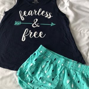 Girls fearless and free set by Justice size 14/16